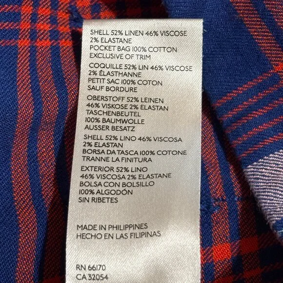 Maeve Multicolor Plaid Wide Leg Pants - Picture 14 of 15